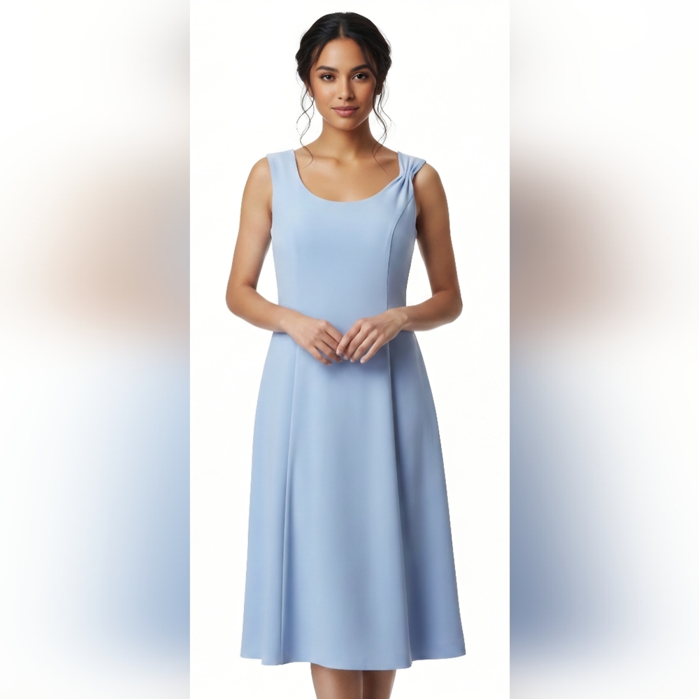 NWT Calvin‎ Klein Light Blue Sleeveless Dress Size 8